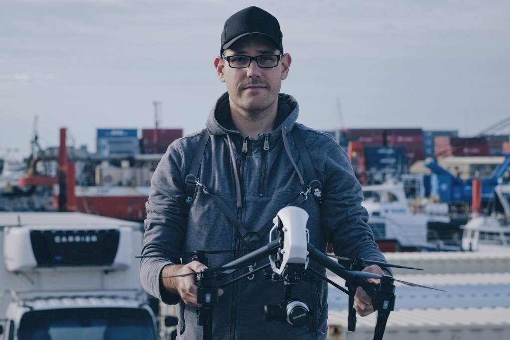 Top gun Jadranko Silićand his drone.